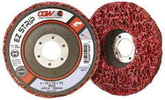 Camel Grinding Wheels - 7" Very Coarse Grade Silicon Carbide Deburring Disc - 7/8" Center Hole, Arbor Connection, Red, 7,000 Max RPM - Eagle Tool & Supply