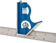 Empire Level - 2 Piece, 6" Combination Square Set - 1/64 & 1/32" (English) Graduation, Stainless Steel Blade, - Eagle Tool & Supply