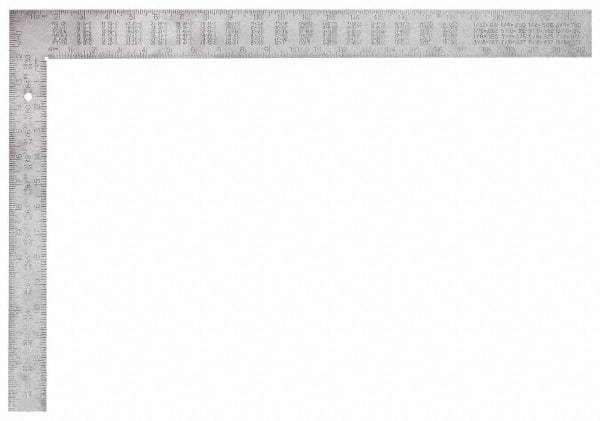 Empire Level - 24" Blade Length x 2" Blade Width, 16" Base Length x 1-1/2" Base Width Aluminum Square - 1/8" Thick - Eagle Tool & Supply