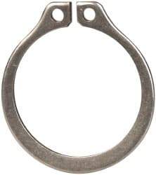 Thomson Industries - 0.035" Wide, Stainless Steel 3/8" External Retaining Ring - For Use with Linear Bearing SUPER-6 - Eagle Tool & Supply