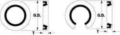 Thomson Industries - 1/2" Diam, Stainless Steel Bearing Seal for Open External Housing - 1/8" Wide x 0.879" Outside Diam - Eagle Tool & Supply