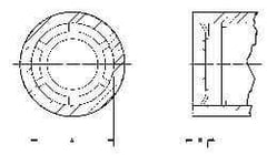 Thomson Industries - 16mm Internal Retaining Ring - For Use with Linear Bearing SSE M16, MA M16 - Eagle Tool & Supply