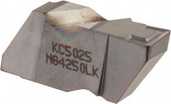 Kennametal - 4250NG K Grade KC5025, 6.35mm Cutting Width Carbide Grooving Insert - 6.35mm Max Depth of Cut, Left Hand, 0.57mm Corner Radius, TiAlN Finish - Eagle Tool & Supply