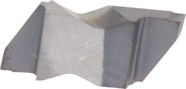 Kennametal - 3125NG K Grade KC5025, 3.18mm Cutting Width Carbide Grooving Insert - 3.81mm Max Depth of Cut, Right Hand, 0.19mm Corner Radius, TiAlN Finish - Eagle Tool & Supply