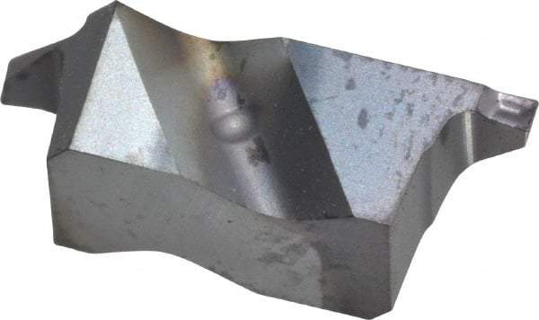 Kennametal - 2031NG K Grade KC5010, 0.79mm Cutting Width Carbide Grooving Insert - 1.27mm Max Depth of Cut, Right Hand, 0.09mm Corner Radius, TiAlN Finish - Eagle Tool & Supply