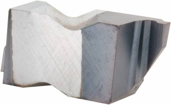Kennametal - 3M120NG K Grade KC5025, 1.2mm Cutting Width Carbide Grooving Insert - 1.91mm Max Depth of Cut, Right Hand, 0.19mm Corner Radius, TiAlN Finish - Eagle Tool & Supply