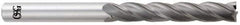 OSG - 1/2", 1-1/2" LOC, 1/2" Shank Diam, 6" OAL, 4 Flute, Solid Carbide Square End Mill - Single End, TiCN Finish, Spiral Flute, 30° Helix, Centercutting, Right Hand Cut, Right Hand Flute, Series 484 - Eagle Tool & Supply