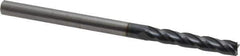 OSG - 3/16", 1-1/8" LOC, 3/16" Shank Diam, 3" OAL, 4 Flute, Solid Carbide Square End Mill - Single End, TiAlN Finish, Spiral Flute, 30° Helix, Centercutting, Right Hand Cut, Right Hand Flute, Series 484 - Eagle Tool & Supply