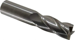 OSG - 1", 2-1/4" LOC, 1" Shank Diam, 5" OAL, 4 Flute, Solid Carbide Square End Mill - Single End, Uncoated, Spiral Flute, 30° Helix, Centercutting, Right Hand Cut, Right Hand Flute, Series 464 - Eagle Tool & Supply