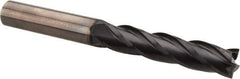OSG - 7/16", 2" LOC, 7/16" Shank Diam, 4" OAL, 4 Flute, Solid Carbide Square End Mill - Single End, TiAlN Finish, Spiral Flute, 30° Helix, Centercutting, Right Hand Cut, Right Hand Flute, Series 464 - Eagle Tool & Supply
