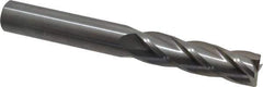 OSG - 5/8", 2-1/4" LOC, 5/8" Shank Diam, 5" OAL, 4 Flute, Solid Carbide Square End Mill - Single End, Uncoated, Spiral Flute, 30° Helix, Centercutting, Right Hand Cut, Right Hand Flute, Series 464 - Eagle Tool & Supply