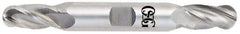 OSG - 11/32" Diam, 3/4" LOC, 4 Flute Solid Carbide Ball End Mill - Uncoated, Double End, 3-1/2" OAL, 3/8" Shank Diam, Spiral Flute - Eagle Tool & Supply