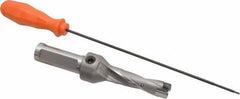 Kennametal - 15.88 to 16.38mm Diam, 3xD, 48mm Max Depth, 3/4" Shank Diam, 2.65" Flute, 139.7mm OAL, Replaceable Tip Drill - KSEM0625 Insert, 1 Seat Size, Series KSEM - Eagle Tool & Supply