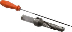 Kennametal - 17.46 to 17.96mm Diam, 3xD, 54mm Max Depth, 3/4" Shank Diam, 75.18mm Flute, 146.05mm OAL, Replaceable Tip Drill - KSEM0688 Insert, 1 Seat Size, Series KSEM - Eagle Tool & Supply