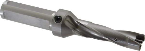 Kennametal - 20.64 to 21.14mm Diam, 3xD, 66mm Max Depth, 1" Shank Diam, 92.46mm Flute, 190.5mm OAL, Replaceable Tip Drill - KSEM0813 Insert, 3 Seat Size, Series KSEM - Eagle Tool & Supply