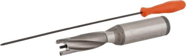 Kennametal - 14.68 to 15.18mm Diam, 3xD, 44.05mm Max Depth, 3/4" Shank Diam, 2.34" Flute, 4-1/2" OAL, Replaceable Tip Drill - KSEM0578 Insert, A Seat Size, Series KSEM - Eagle Tool & Supply