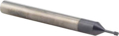 Iscar - #4-40 UNC, 0.083" Cutting Diam, 3 Flute, Solid Carbide Helical Flute Thread Mill - Internal Thread, 1/4" LOC, 2-1/2" OAL, 1/4" Shank Diam - Eagle Tool & Supply