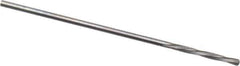 Magafor - 0.8611mm Solid Carbide 4 Flute Chucking Reamer - Spiral Flute, 0.0339" Straight Shank, 9/32" Flute Length, 1-5/16" OAL - Eagle Tool & Supply