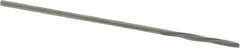 Magafor - #65 Solid Carbide 4 Flute Chucking Reamer - Spiral Flute, 0.035" Straight Shank, 9/32" Flute Length, 1-5/16" OAL - Eagle Tool & Supply
