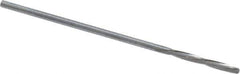 Magafor - #56 Solid Carbide 4 Flute Chucking Reamer - Spiral Flute, 0.0465" Straight Shank, 25/64" Flute Length, 1-9/16" OAL - Eagle Tool & Supply