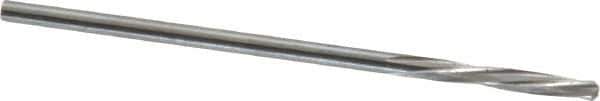 Magafor - 1.5291mm Solid Carbide 4 Flute Chucking Reamer - Spiral Flute, 0.0602" Straight Shank, 25/64" Flute Length, 1-9/16" OAL - Eagle Tool & Supply