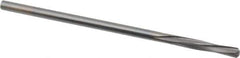 Magafor - 5/64" Solid Carbide 4 Flute Chucking Reamer - Spiral Flute, 0.078" Straight Shank, 7/16" Flute Length, 1-31/32" OAL - Eagle Tool & Supply