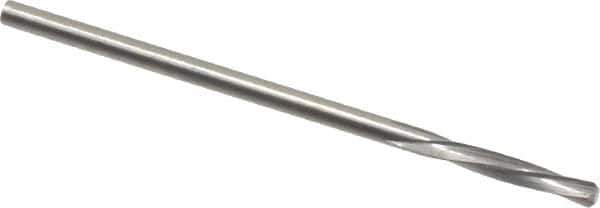 Magafor - 2.1311mm Solid Carbide 4 Flute Chucking Reamer - Spiral Flute, 0.0839" Straight Shank, 7/16" Flute Length, 1-31/32" OAL - Eagle Tool & Supply