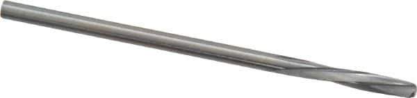 Magafor - #43 Solid Carbide 4 Flute Chucking Reamer - Spiral Flute, 0.089" Straight Shank, 7/16" Flute Length, 1-31/32" OAL - Eagle Tool & Supply