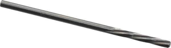 Magafor - 3/32" Solid Carbide 6 Flute Chucking Reamer - Spiral Flute, 3/32" Straight Shank, 19/32" Flute Length, 2-1/4" OAL - Eagle Tool & Supply