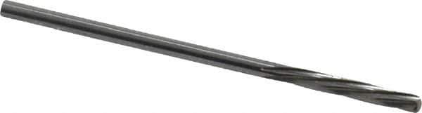 Magafor - 2.3901mm Solid Carbide 6 Flute Chucking Reamer - Spiral Flute, 0.0941" Straight Shank, 19/32" Flute Length, 2-1/4" OAL - Eagle Tool & Supply