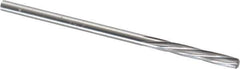 Magafor - 2.54mm Solid Carbide 6 Flute Chucking Reamer - Spiral Flute, 2.54mm Straight Shank, 19/32" Flute Length, 2-1/4" OAL - Eagle Tool & Supply