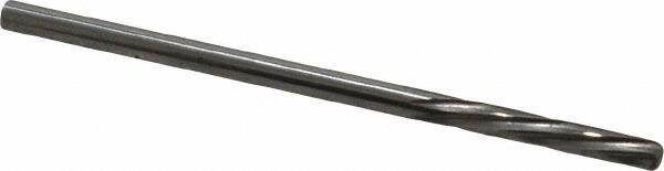 Magafor - #37 Solid Carbide 6 Flute Chucking Reamer - Spiral Flute, 0.1039" Straight Shank, 19/32" Flute Length, 2-1/4" OAL - Eagle Tool & Supply
