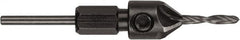 DeWALT - 1/4" Drill Compatibility, 5" Overall Length, Adjustable Depth Drill Countersink - Eagle Tool & Supply