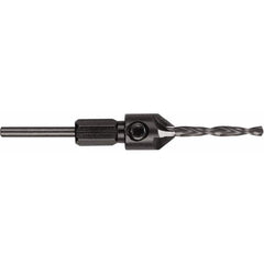 DeWALT - 3/4" Cutter Diam, 11/64" Drill Compatibility, 3-1/2" Overall Length, Adjustable Depth Drill Countersink - Eagle Tool & Supply