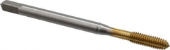 Emuge - #8-32 UNC 2BX Modified Bottoming Thread Forming Tap - High Speed Steel, TiN Finish, 2.48" OAL, 0.512" Thread Length, Series Rekord Druck-S - Eagle Tool & Supply