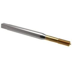 Emuge - 5/16-18 UNC 2BX Modified Bottoming Thread Forming Tap - Cobalt, TiN Finish, 3.543" OAL, 0.787" Thread Length, Right Hand Thread, Series Rekord Druck-S - Eagle Tool & Supply