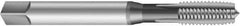 Emuge - 9/16-18 UNF 2BX 4 Flute Nitride Finish Cobalt Straight Flute Machine Tap - Modified Bottoming, Right Hand Thread, 3.937" OAL, 0.866" Thread Length, Oversize - Eagle Tool & Supply