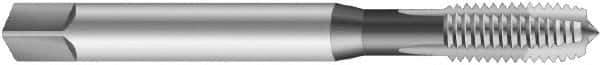 Emuge - 9/16-18 UNF, 3 Flute, Bright Finish, Cobalt Spiral Point Tap - Plug Chamfer, Right Hand Thread, 3-15/16" OAL, 0.866" Thread Length, 0.429" Shank Diam, 3B Class of Fit, Series Rekord B - Exact Industrial Supply