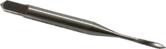 Emuge - #0-80 UNF 2 Flute 3BX Plug Spiral Flute Tap - Cobalt, Nitride Finish, 1.626" OAL, Left Hand Flute, Right Hand Thread, Series Rekord C-Ti - Exact Industrial Supply