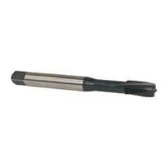 Emuge - 3/8-24 UNF 3 Flute 3BX Plug Spiral Flute Tap - Cobalt, Nitride Finish, 3.937" OAL, Left Hand Flute, Right Hand Thread, Series Rekord C-Ti - Eagle Tool & Supply
