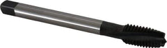 Emuge - 1/2-13 UNC 3 Flute 2BX Plug Spiral Flute Tap - Cobalt, Nitride Finish, 4.331" OAL, Left Hand Flute, Right Hand Thread, Series Rekord C-Ti - Eagle Tool & Supply