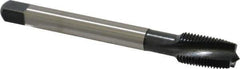 Emuge - 1/2-20 UNF 3 Flute 3BX Plug Spiral Flute Tap - Cobalt, Nitride Finish, 3.937" OAL, Left Hand Flute, Right Hand Thread, Series Rekord C-Ti - Eagle Tool & Supply