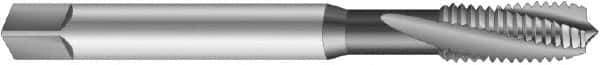 Emuge - 3/4-16 UNF 4 Flute 3BX Modified Bottoming Spiral Flute Tap - Cobalt, Oxide Finish, 4.331" OAL, Right Hand Flute, Right Hand Thread, Series Rekord D-Ti - Eagle Tool & Supply