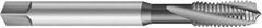 Emuge - #2-64 UNF 2 Flute 3BX Modified Bottoming Spiral Flute Tap - Cobalt, Oxide Finish, 1.772" OAL, Right Hand Flute, Right Hand Thread, Series Rekord D-Ti - Eagle Tool & Supply