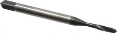 Emuge - #2-56 UNC 2 Flute 3BX Modified Bottoming Spiral Flute Tap - Cobalt, Oxide Finish, 1.772" OAL, Right Hand Flute, Right Hand Thread, Series Rekord D-Ti - Eagle Tool & Supply