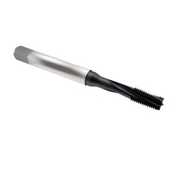 Emuge - 3/8-24 UNF 3 Flute 3BX Modified Bottoming Spiral Flute Tap - Cobalt, Oxide Finish, 3.937" OAL, Right Hand Flute, Right Hand Thread, Series Rekord D-Ti - Eagle Tool & Supply