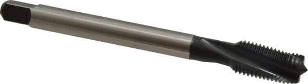 Emuge - 7/16-20 UNF 3 Flute 2BX Modified Bottoming Spiral Flute Tap - Cobalt, Oxide Finish, 3.937" OAL, Right Hand Flute, Right Hand Thread, Series Rekord D-Ti - Eagle Tool & Supply