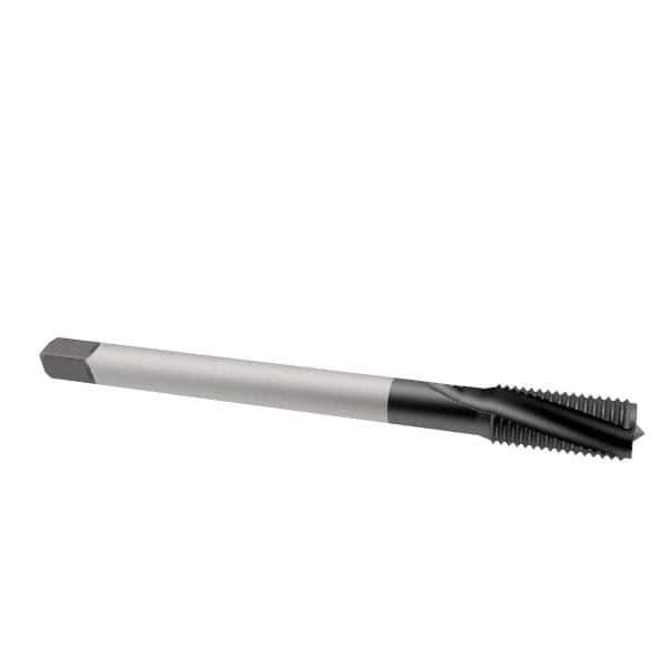 Emuge - 7/16-20 UNF 3 Flute 3BX Modified Bottoming Spiral Flute Tap - Cobalt, Oxide Finish, 3.937" OAL, Right Hand Flute, Right Hand Thread, Series Rekord D-Ti - Eagle Tool & Supply