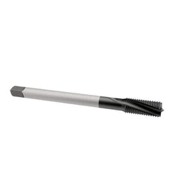 Emuge - 7/16-20 UNF 3 Flute 3BX Modified Bottoming Spiral Flute Tap - Cobalt, Oxide Finish, 3.937" OAL, Right Hand Flute, Right Hand Thread, Series Rekord D-Ti - Eagle Tool & Supply