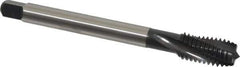 Emuge - 1/2-13 UNC 3 Flute 2BX Modified Bottoming Spiral Flute Tap - Cobalt, Oxide Finish, 4.331" OAL, Right Hand Flute, Right Hand Thread, Series Rekord D-Ti - Eagle Tool & Supply